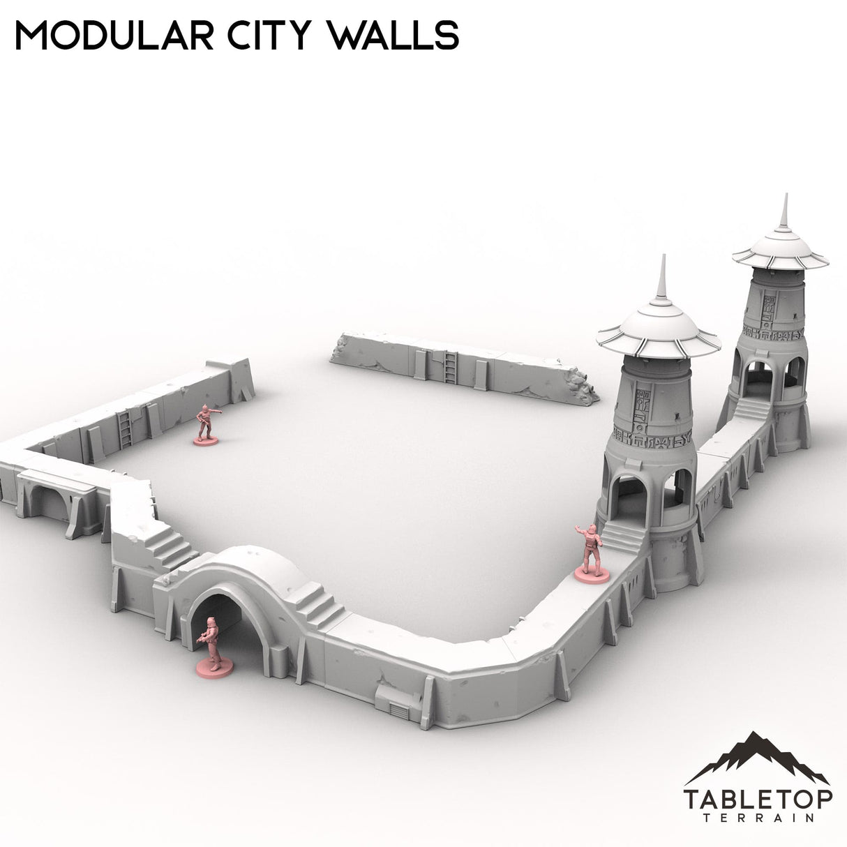 Tabletop Terrain Building Modular City Walls