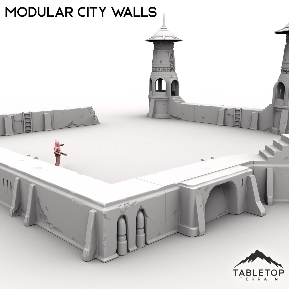 Tabletop Terrain Building Modular City Walls