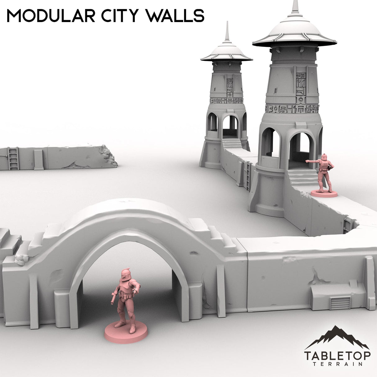 Tabletop Terrain Building Modular City Walls