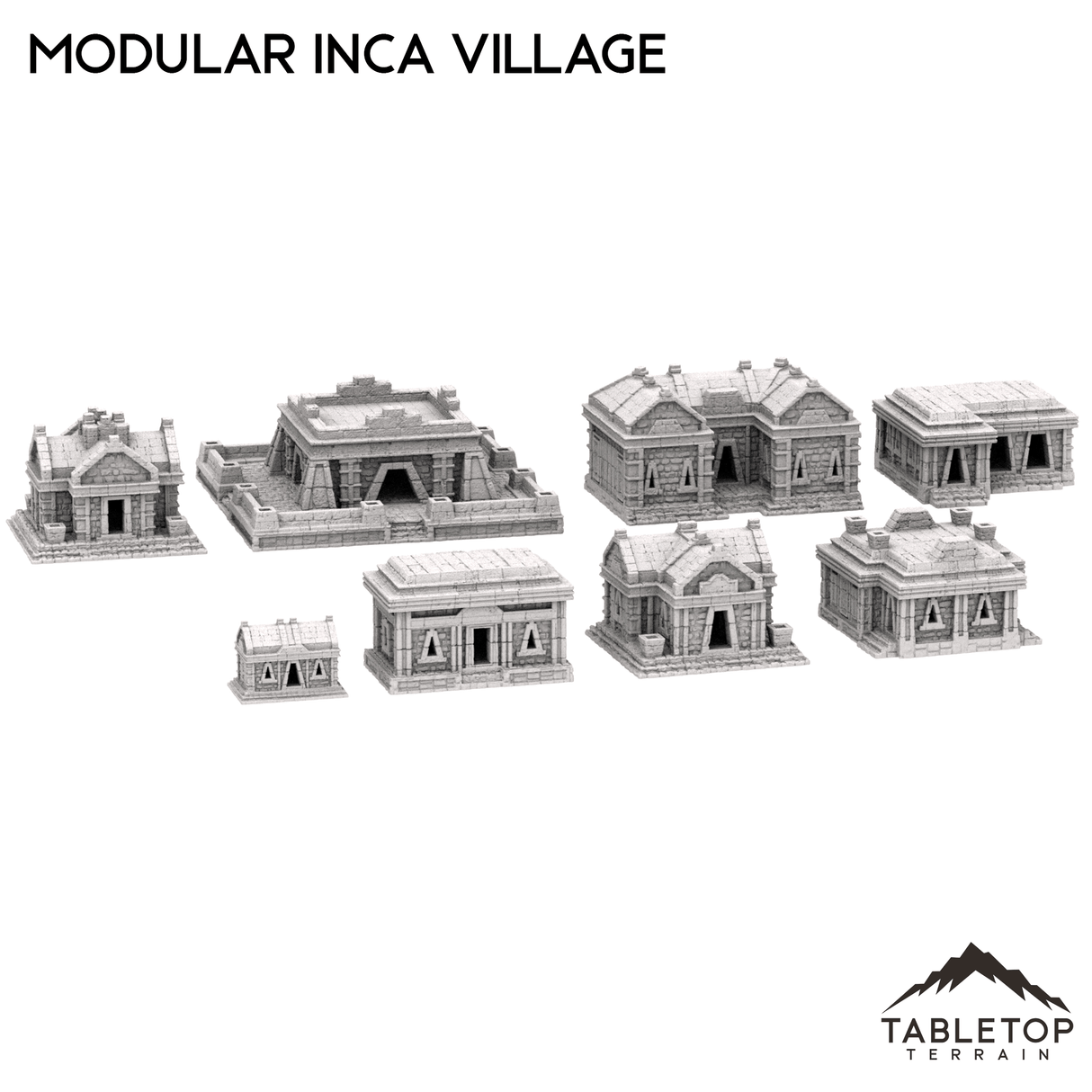 Tabletop Terrain Building Modular Inca Village