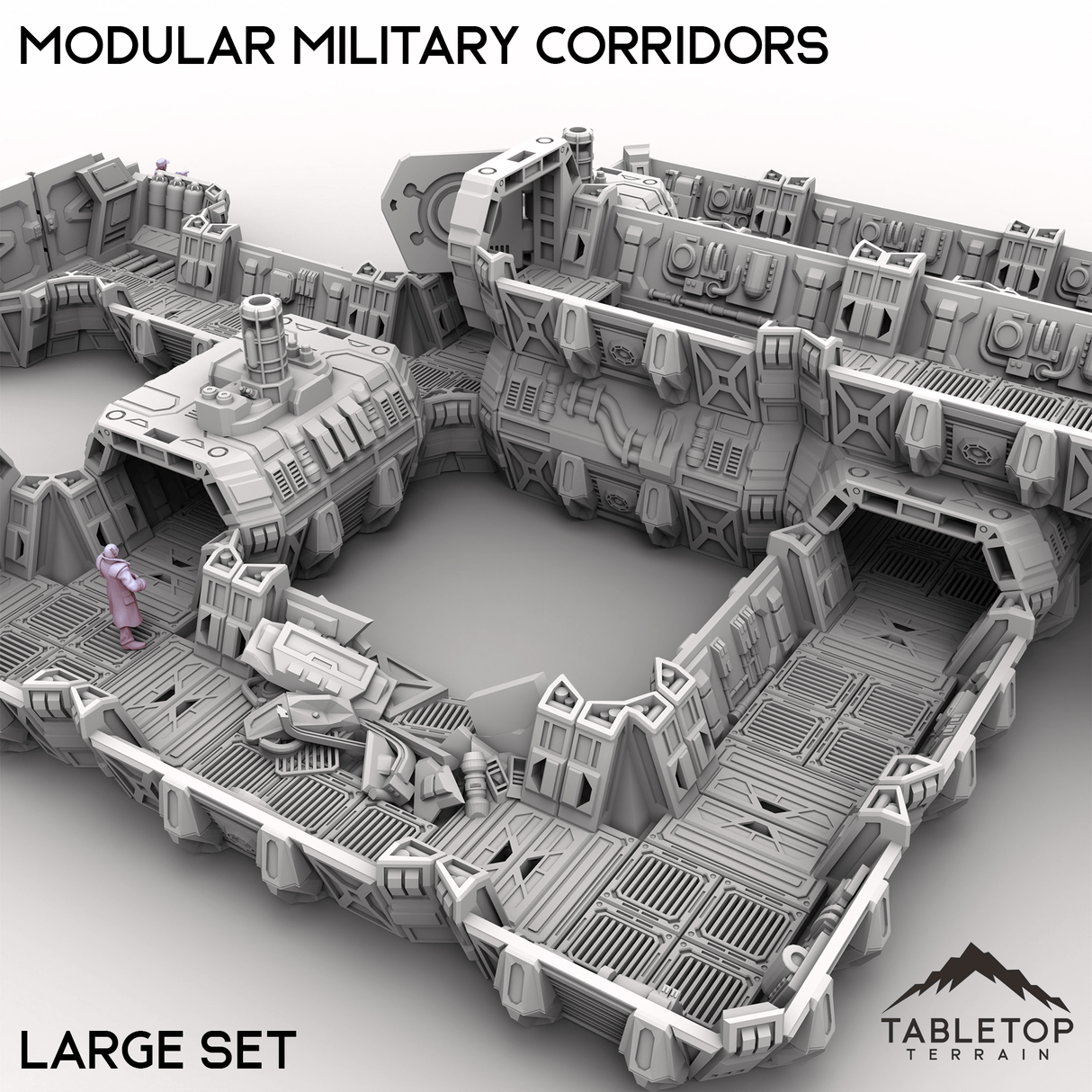 Tabletop Terrain Building Modular Military Corridors