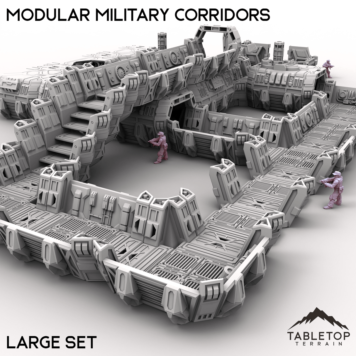 Tabletop Terrain Building Modular Military Corridors