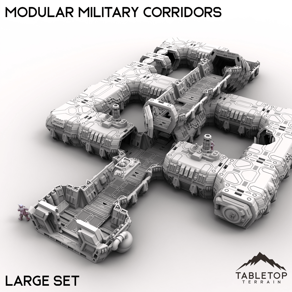 Tabletop Terrain Building Modular Military Corridors
