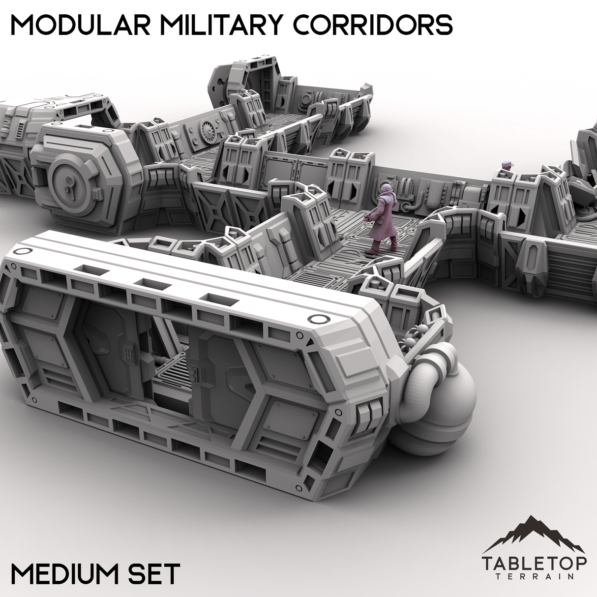 Tabletop Terrain Building Modular Military Corridors