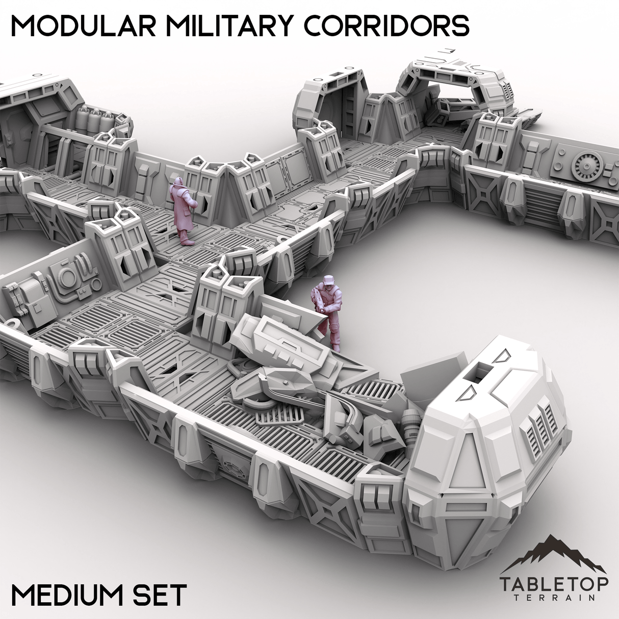 Tabletop Terrain Building Modular Military Corridors