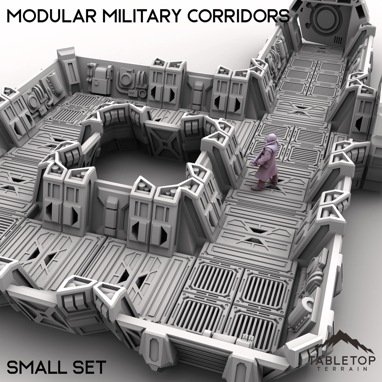 Tabletop Terrain Building Modular Military Corridors