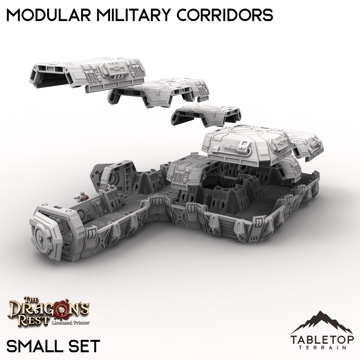 Tabletop Terrain Building Modular Military Corridors