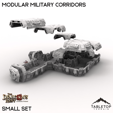 Tabletop Terrain Building Modular Military Corridors