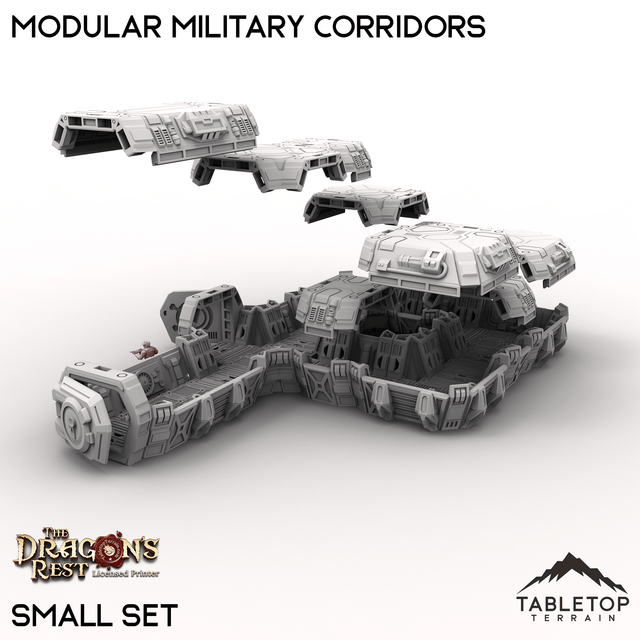 Tabletop Terrain Building Modular Military Corridors