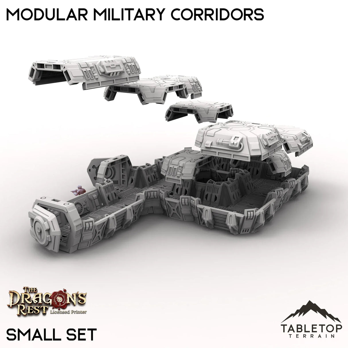 Tabletop Terrain Building Modular Military Corridors
