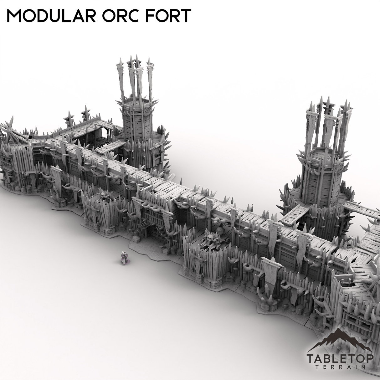 Tabletop Terrain Building Modular Orc Fort