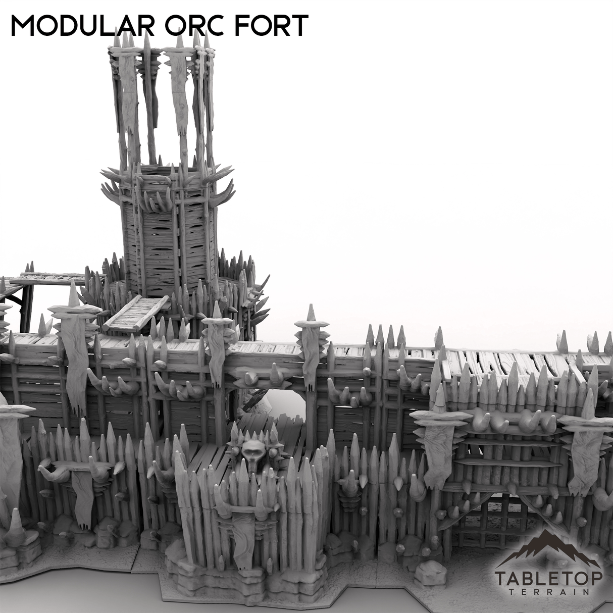 Tabletop Terrain Building Modular Orc Fort