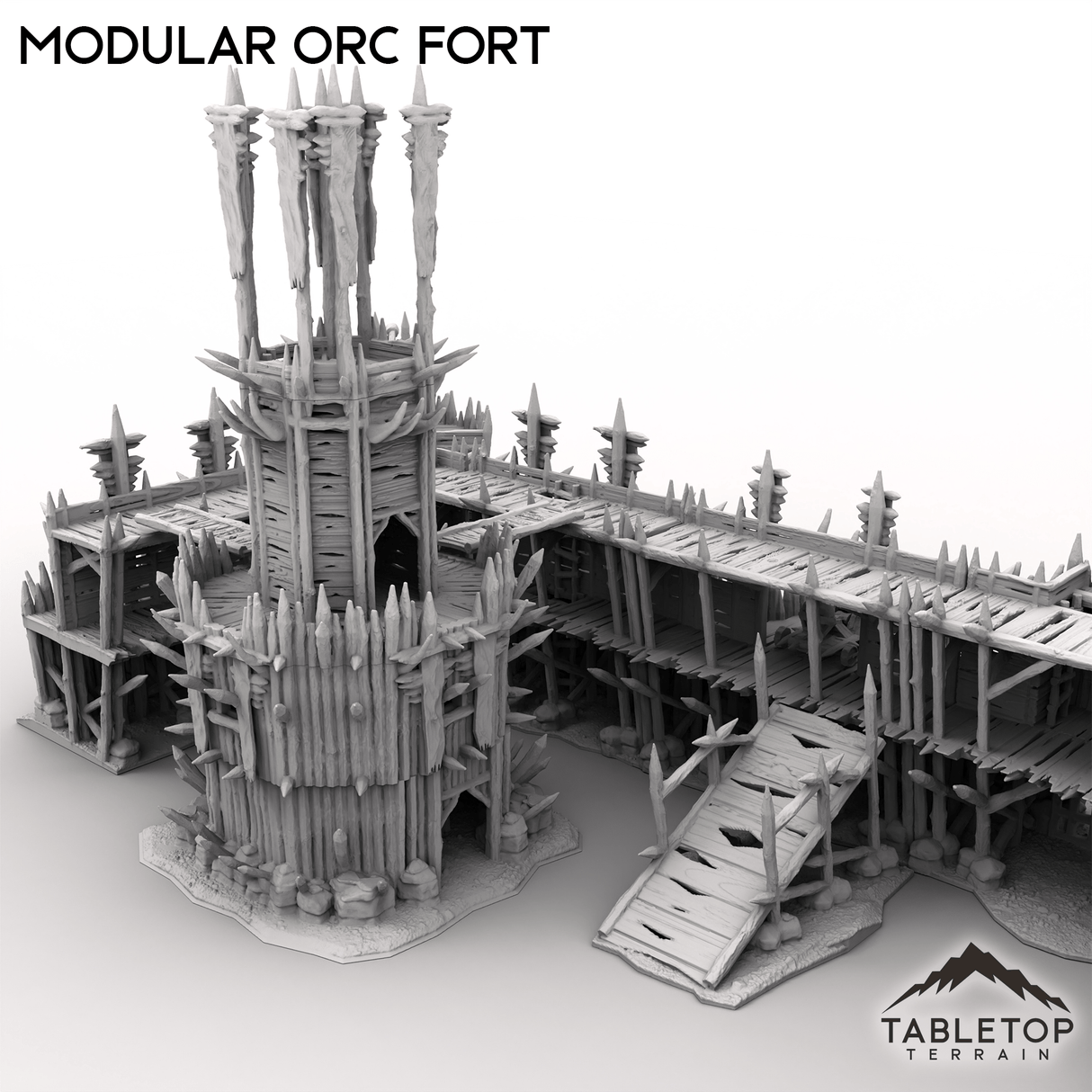 Tabletop Terrain Building Modular Orc Fort