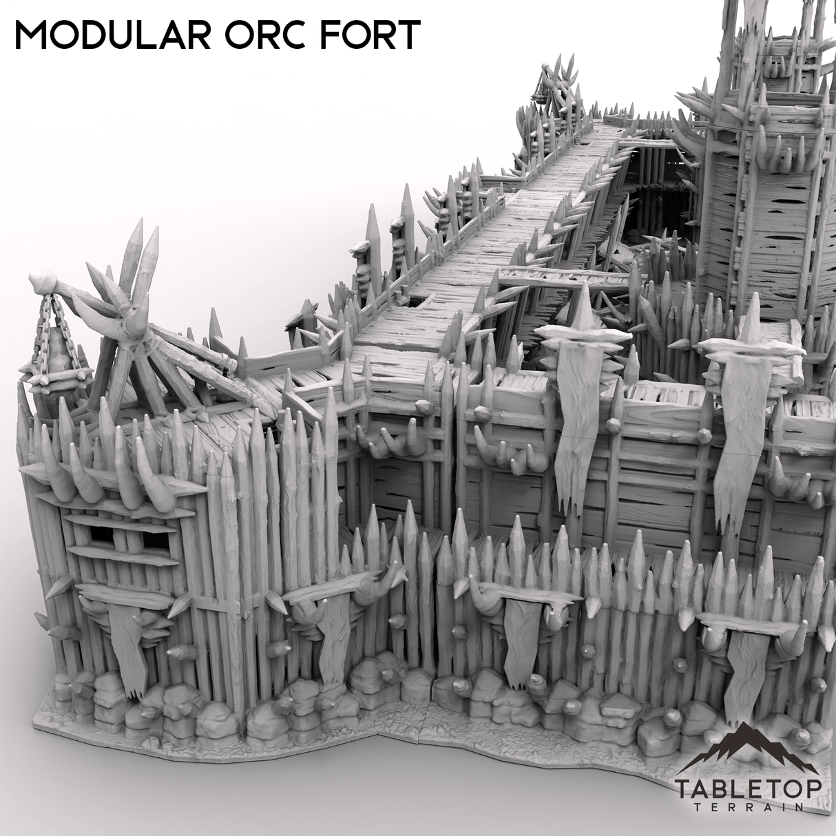 Tabletop Terrain Building Modular Orc Fort