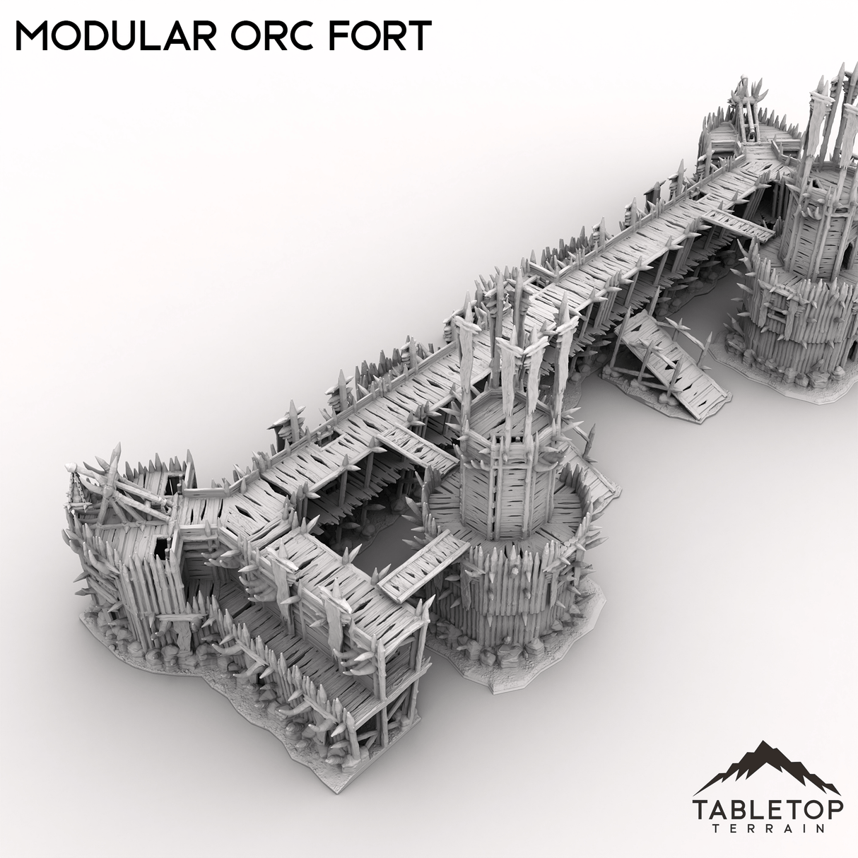 Tabletop Terrain Building Modular Orc Fort