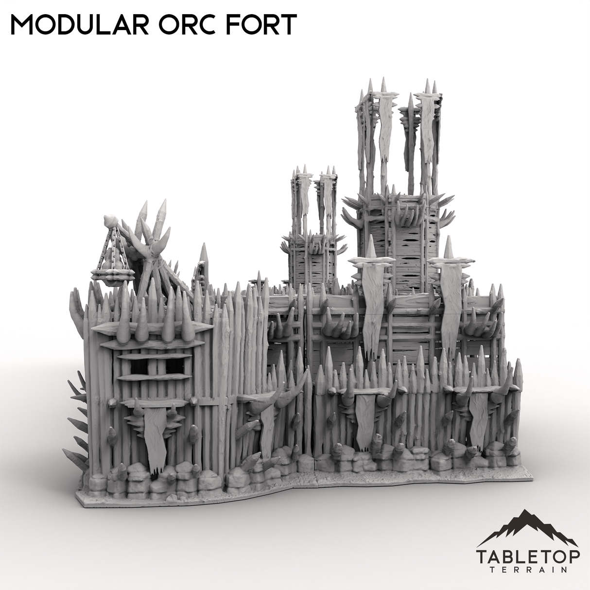 Tabletop Terrain Building Modular Orc Fort