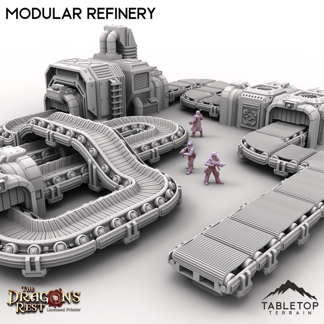 Tabletop Terrain Building Modular Refinery