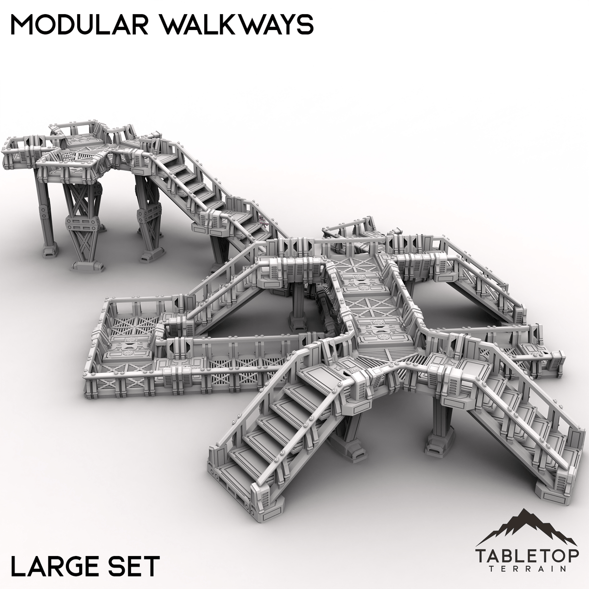 Tabletop Terrain Building Modular Walkways