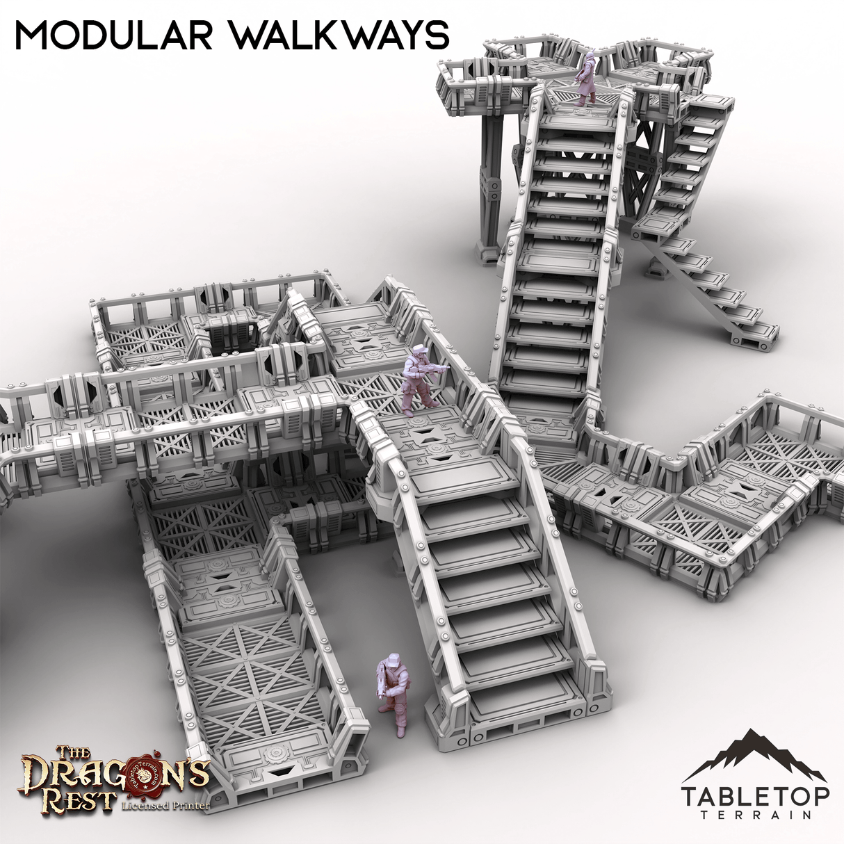 Tabletop Terrain Building Modular Walkways
