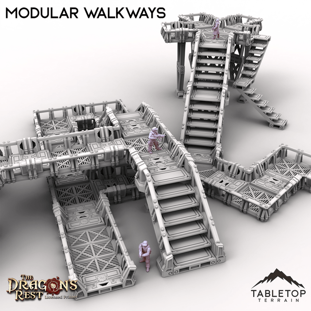 Tabletop Terrain Building Modular Walkways