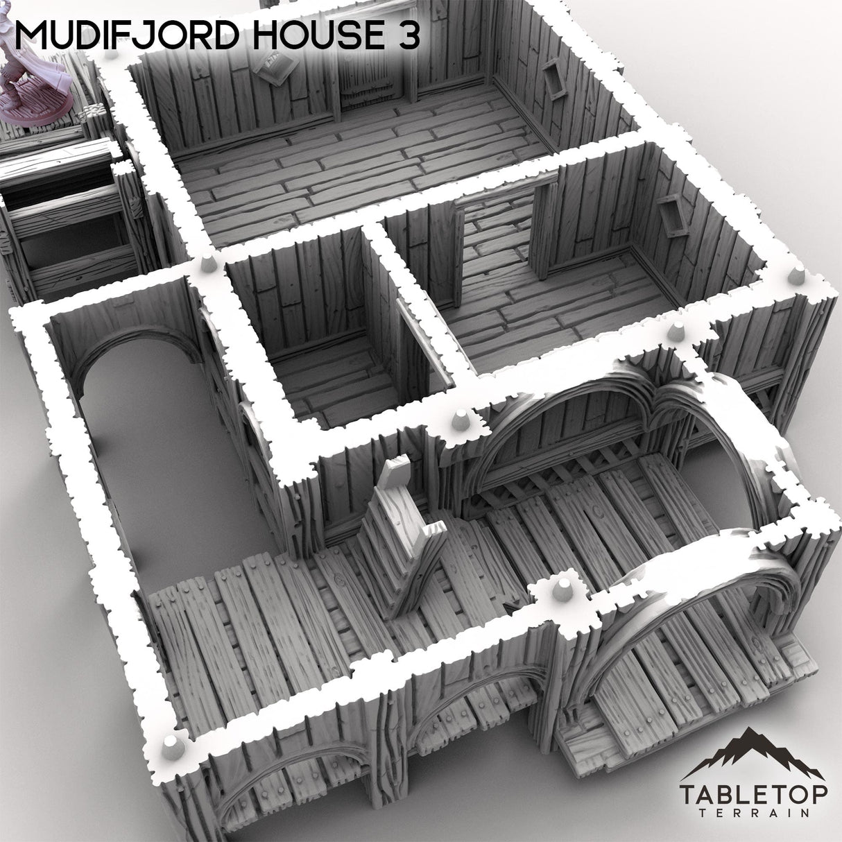 Tabletop Terrain Building Mudifjord House 3