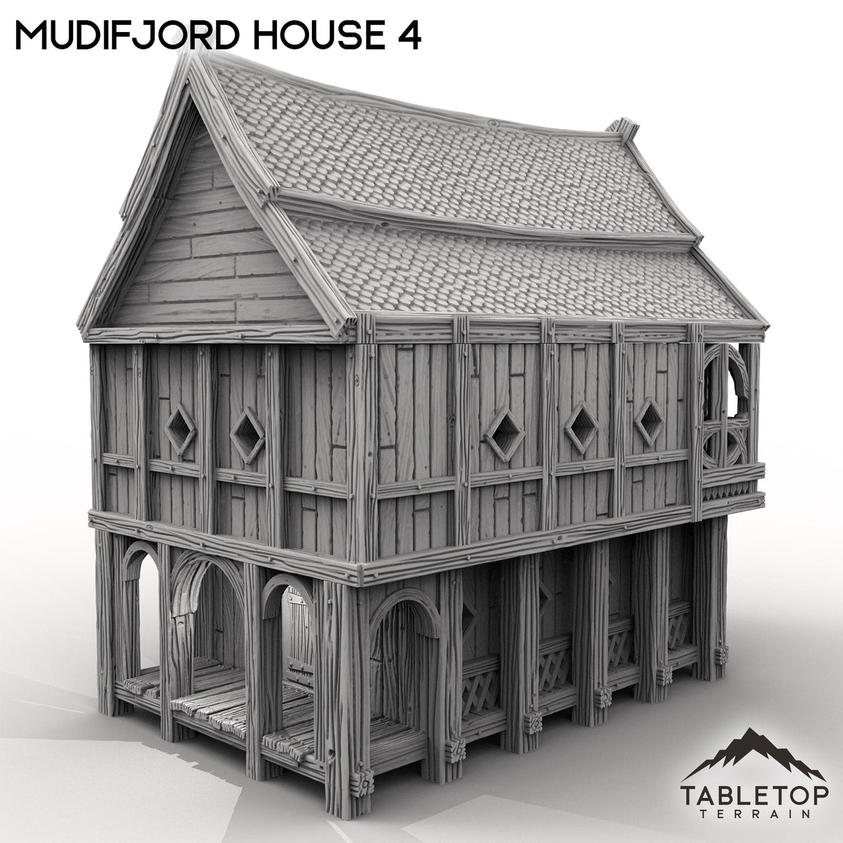 Tabletop Terrain Building Mudifjord House 4