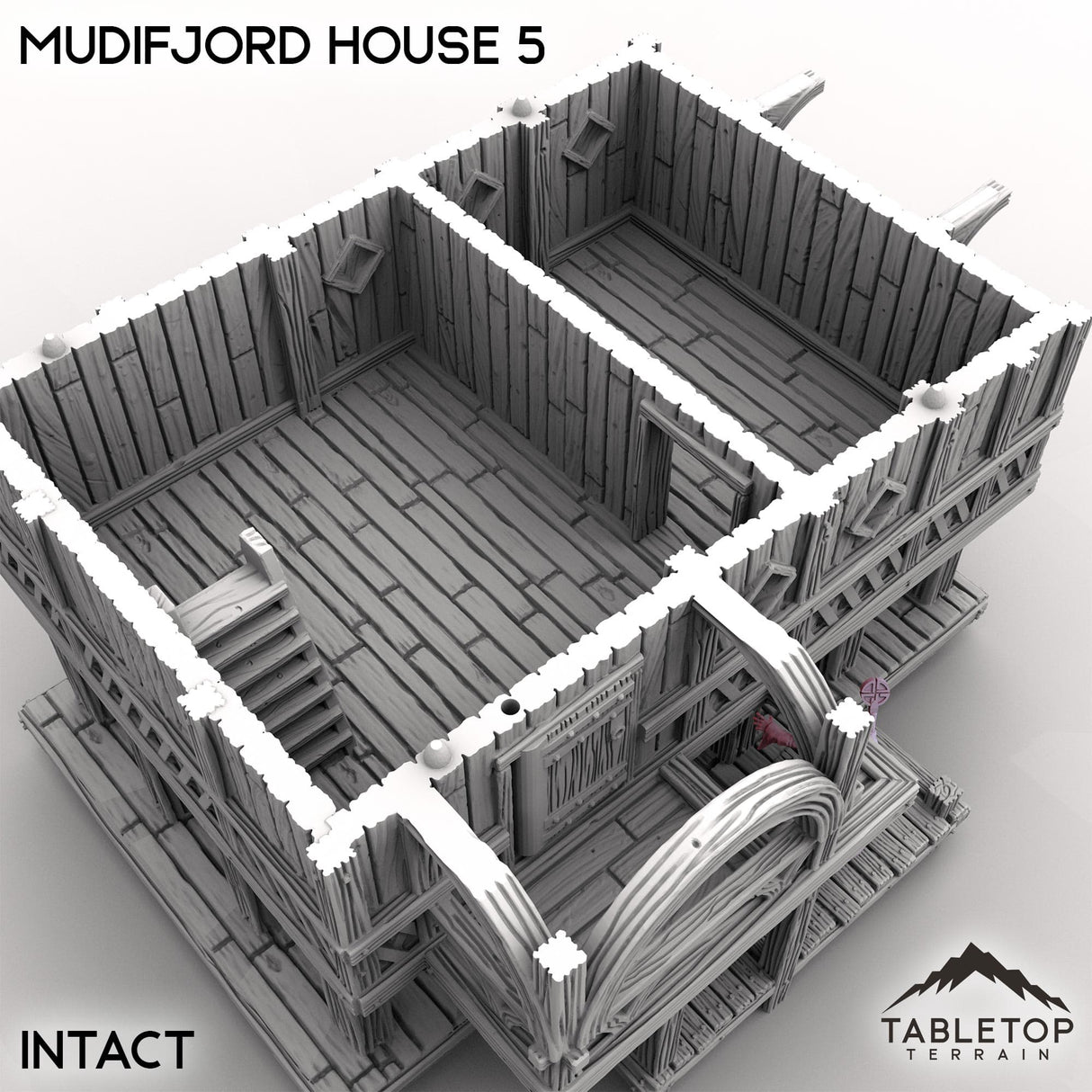 Tabletop Terrain Building Mudifjord House 5