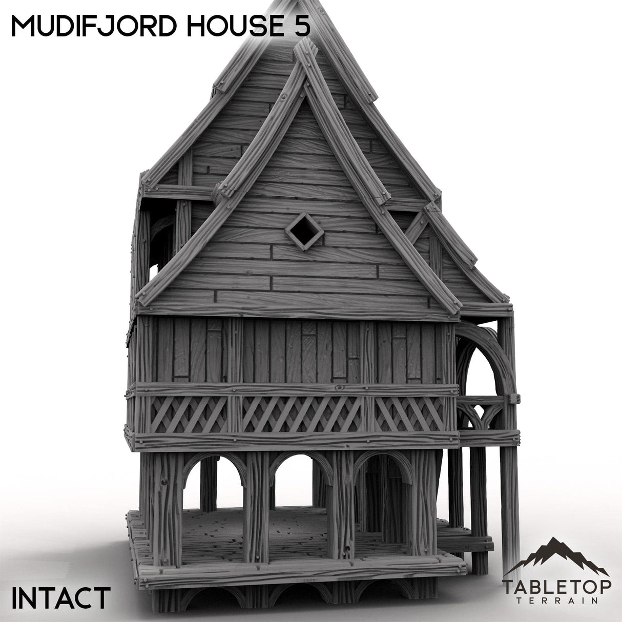 Tabletop Terrain Building Mudifjord House 5