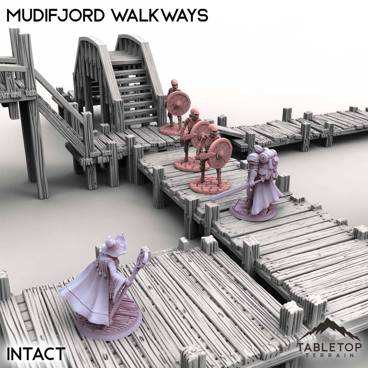 Tabletop Terrain Building Mudifjord Walkways