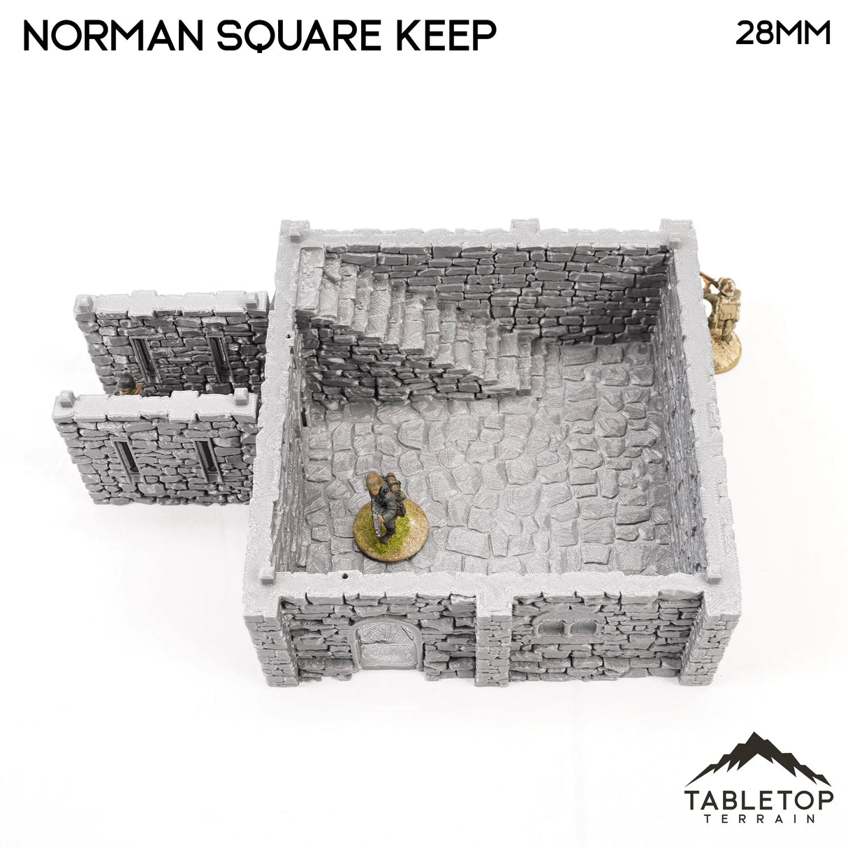 Tabletop Terrain Building Norman Square Keep - Country & King - Fantasy Historical Building