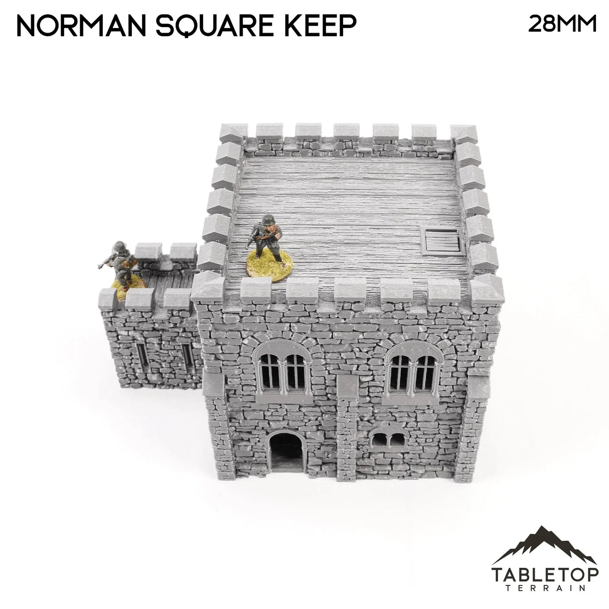 Tabletop Terrain Building Norman Square Keep - Country & King - Fantasy Historical Building