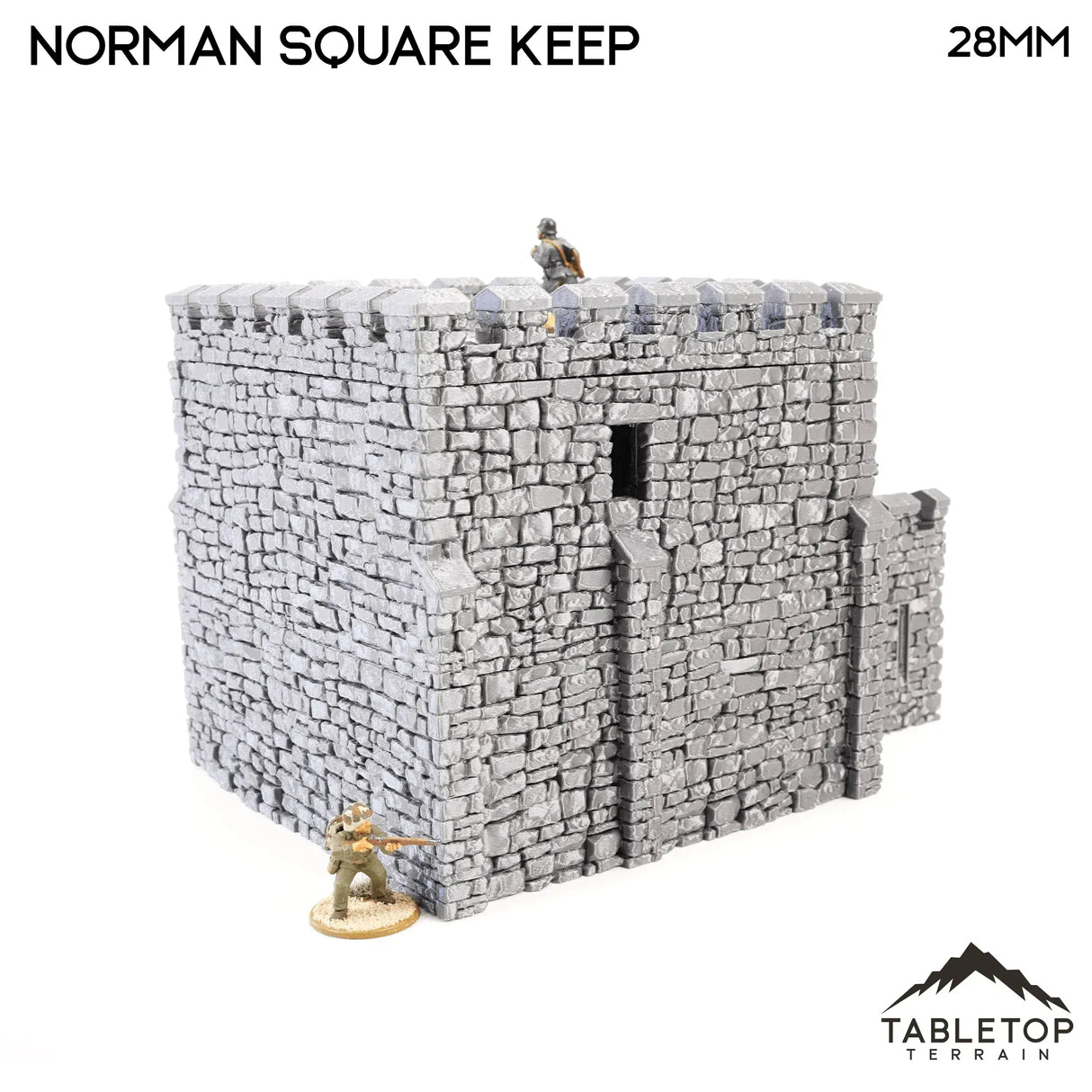 Tabletop Terrain Building Norman Square Keep - Country & King - Fantasy Historical Building