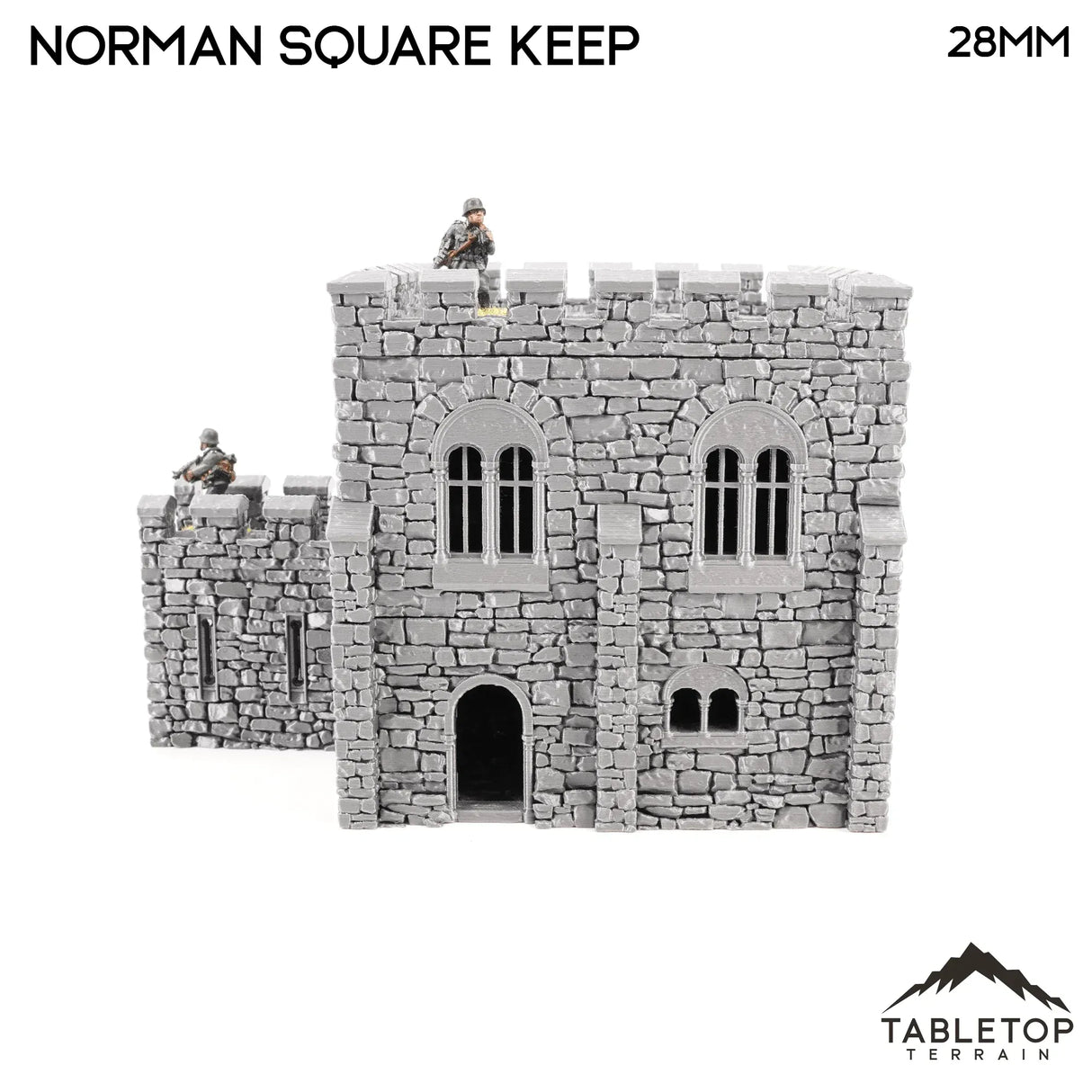 Tabletop Terrain Building Norman Square Keep - Country & King - Fantasy Historical Building