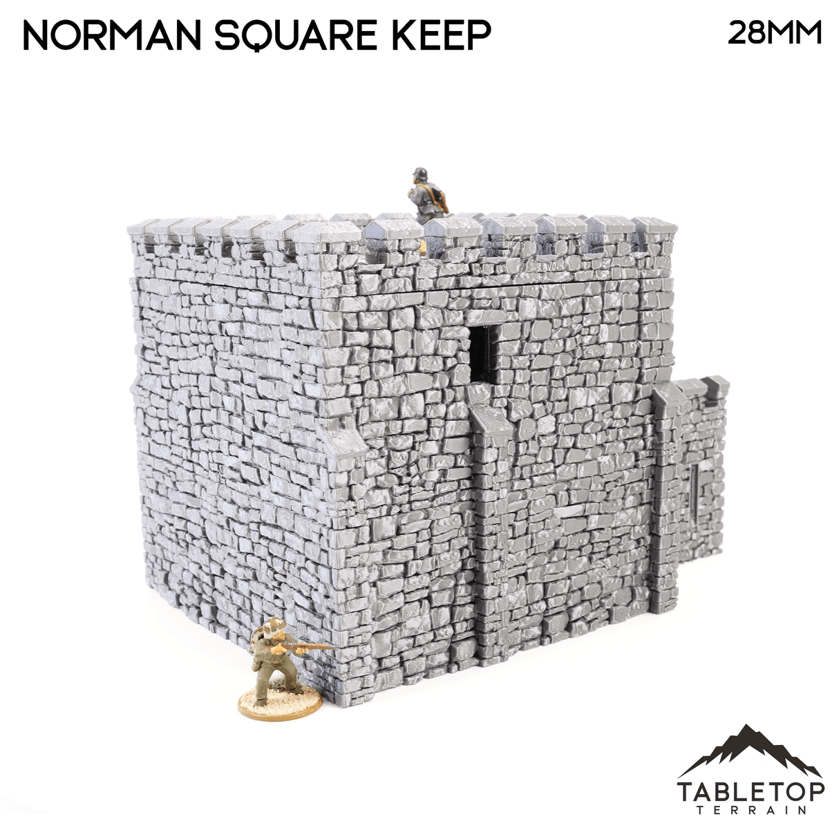 Tabletop Terrain Building Norman Square Keep - Country & King - Fantasy Historical Building