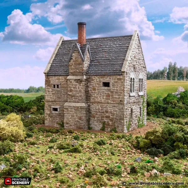 Tabletop Terrain Building Norman Stone Manor - Country & King - Fantasy Historical Building