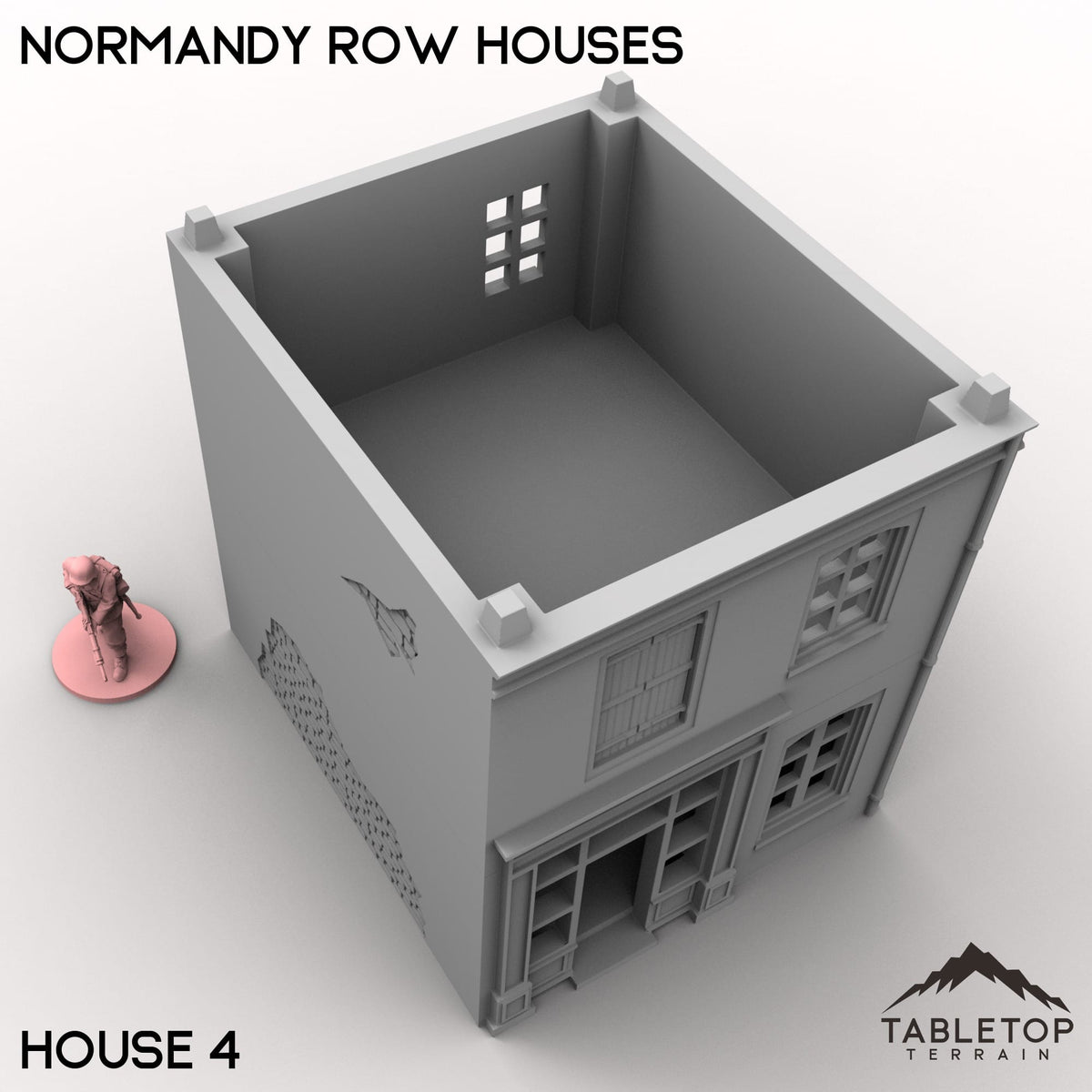 Tabletop Terrain Building Normandy Row Houses