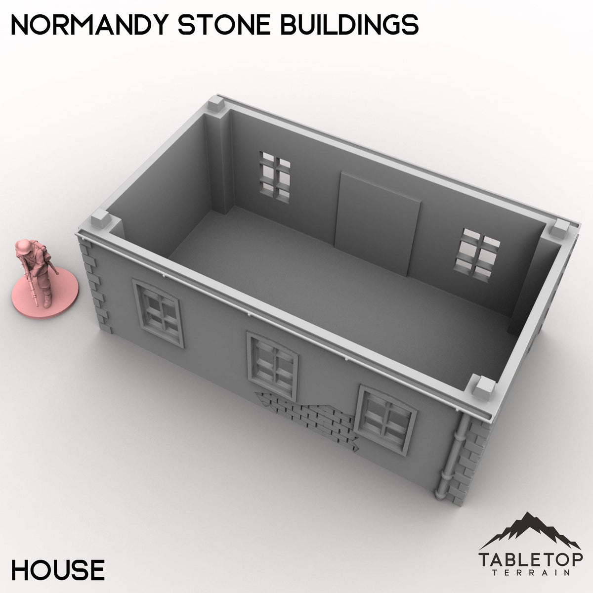 Tabletop Terrain Building Normandy Stone Buildings