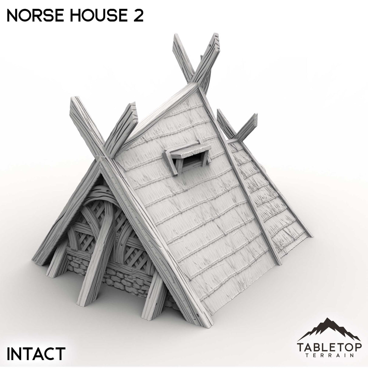 Tabletop Terrain Building Norse House 2