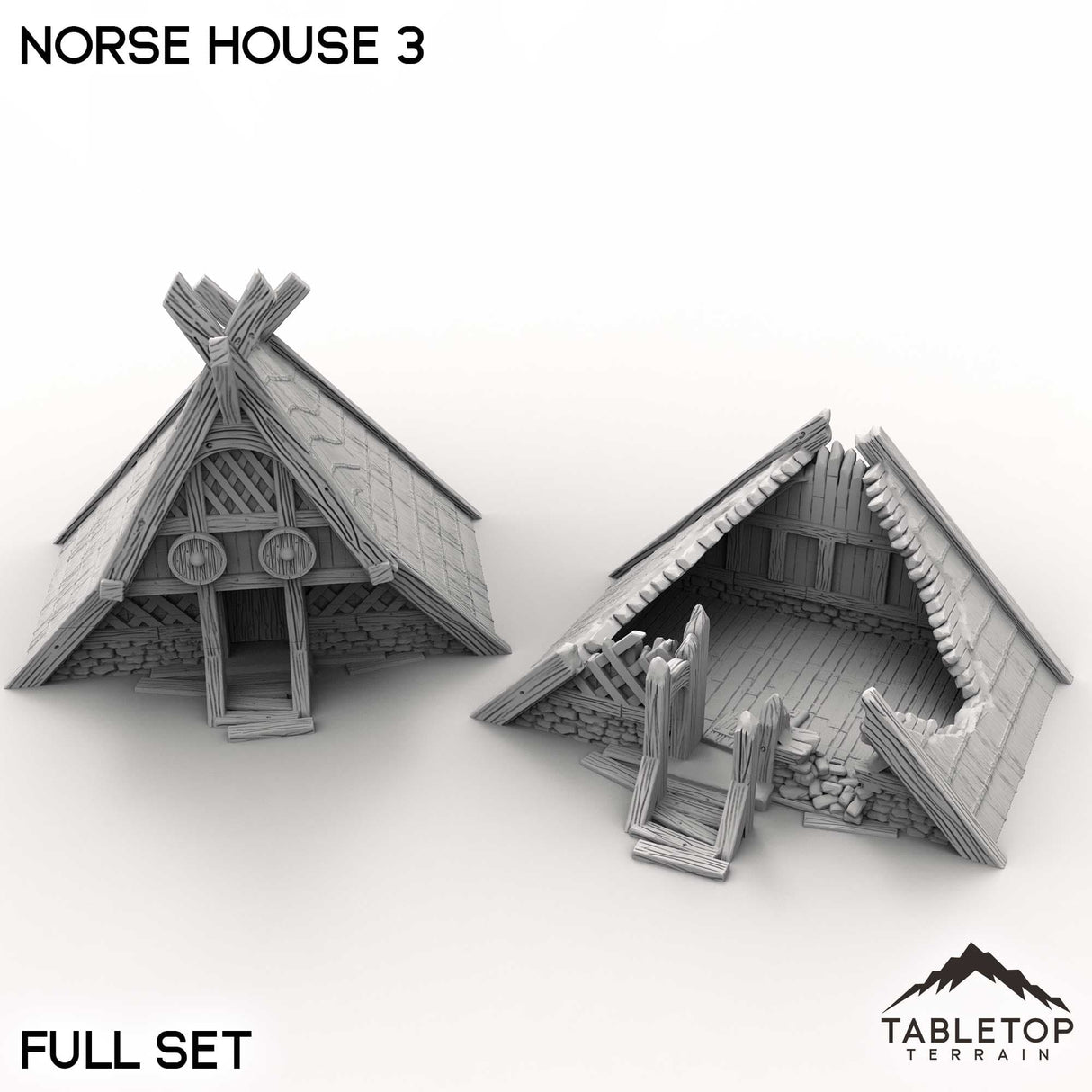 Tabletop Terrain Building Norse House 3
