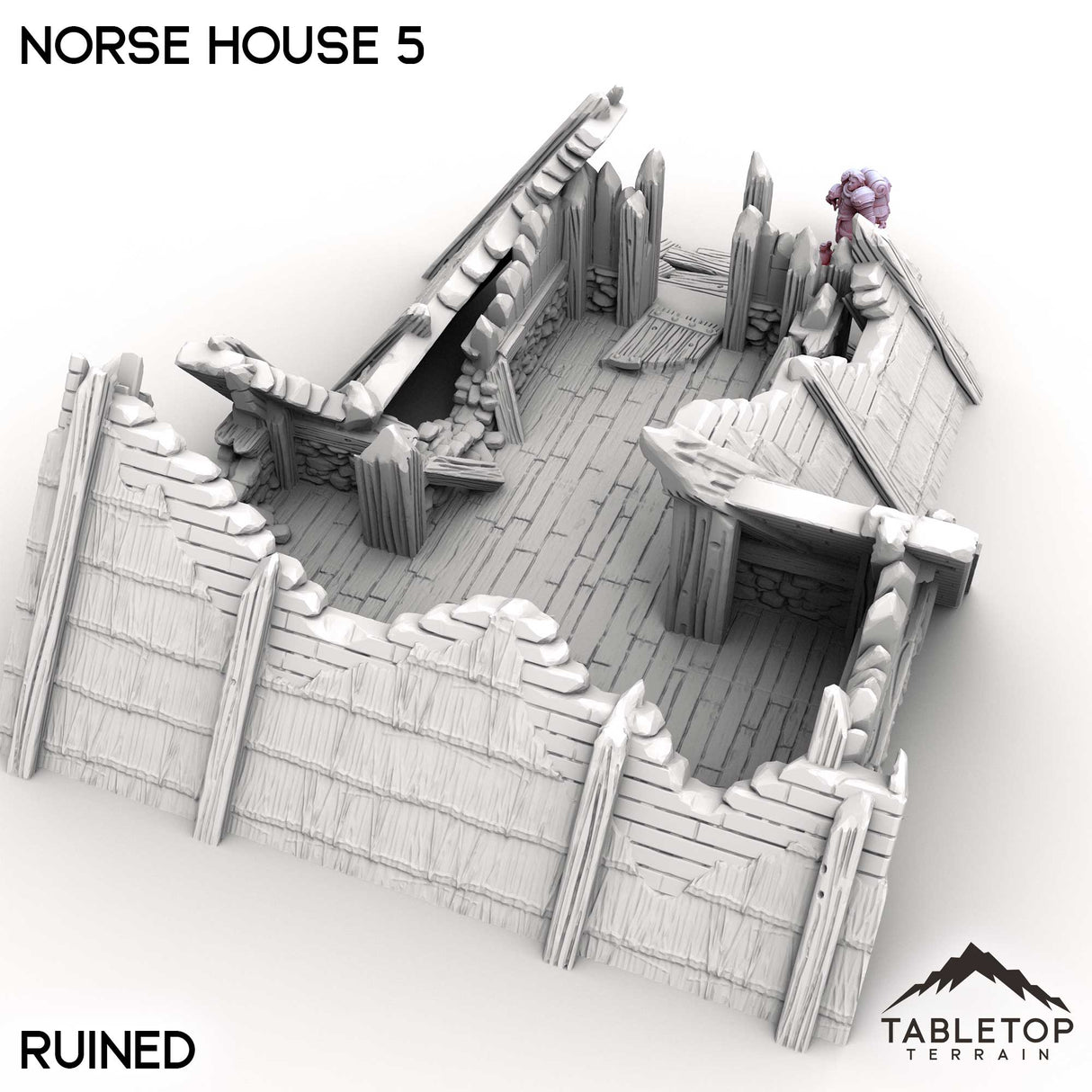 Tabletop Terrain Building Norse House 5