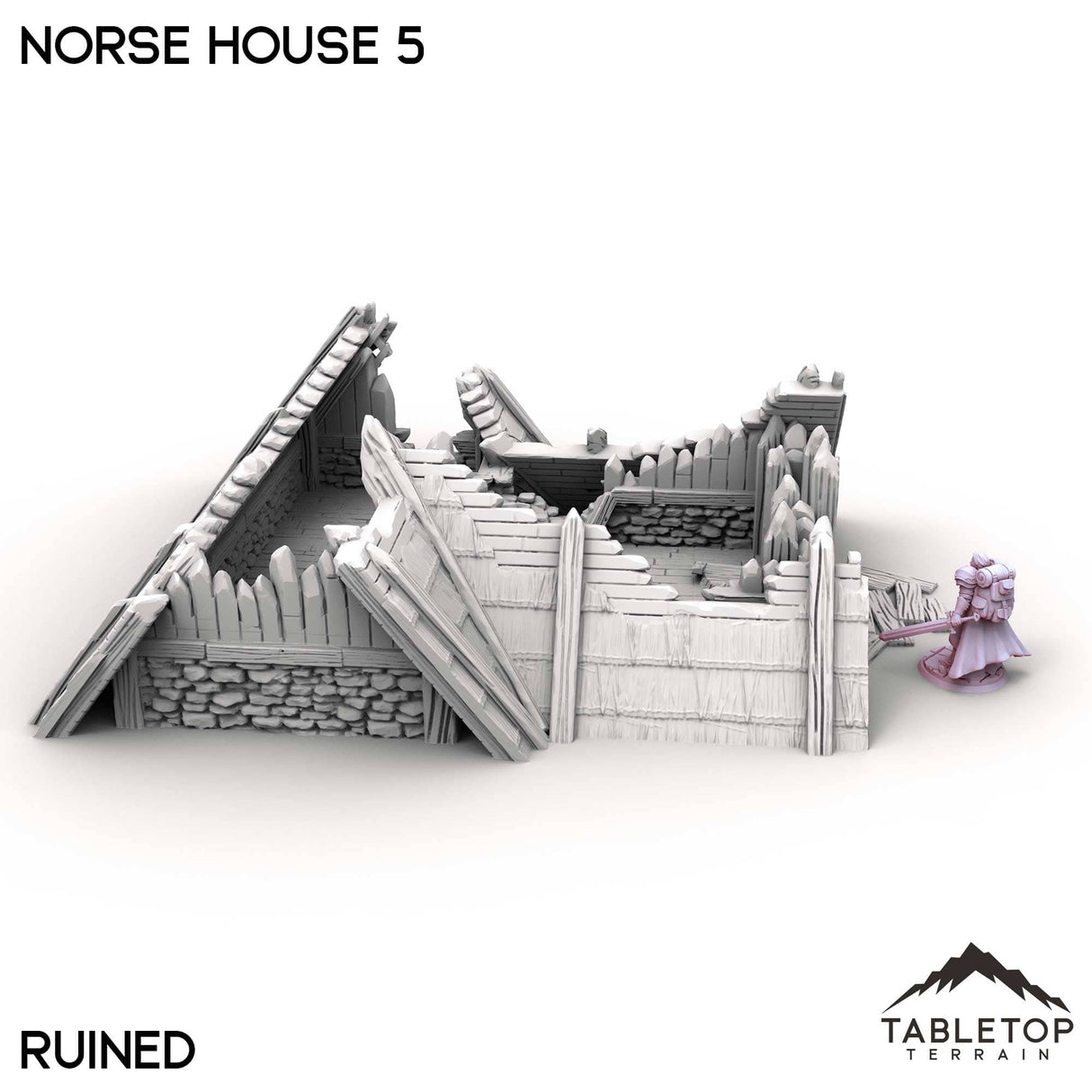 Tabletop Terrain Building Norse House 5