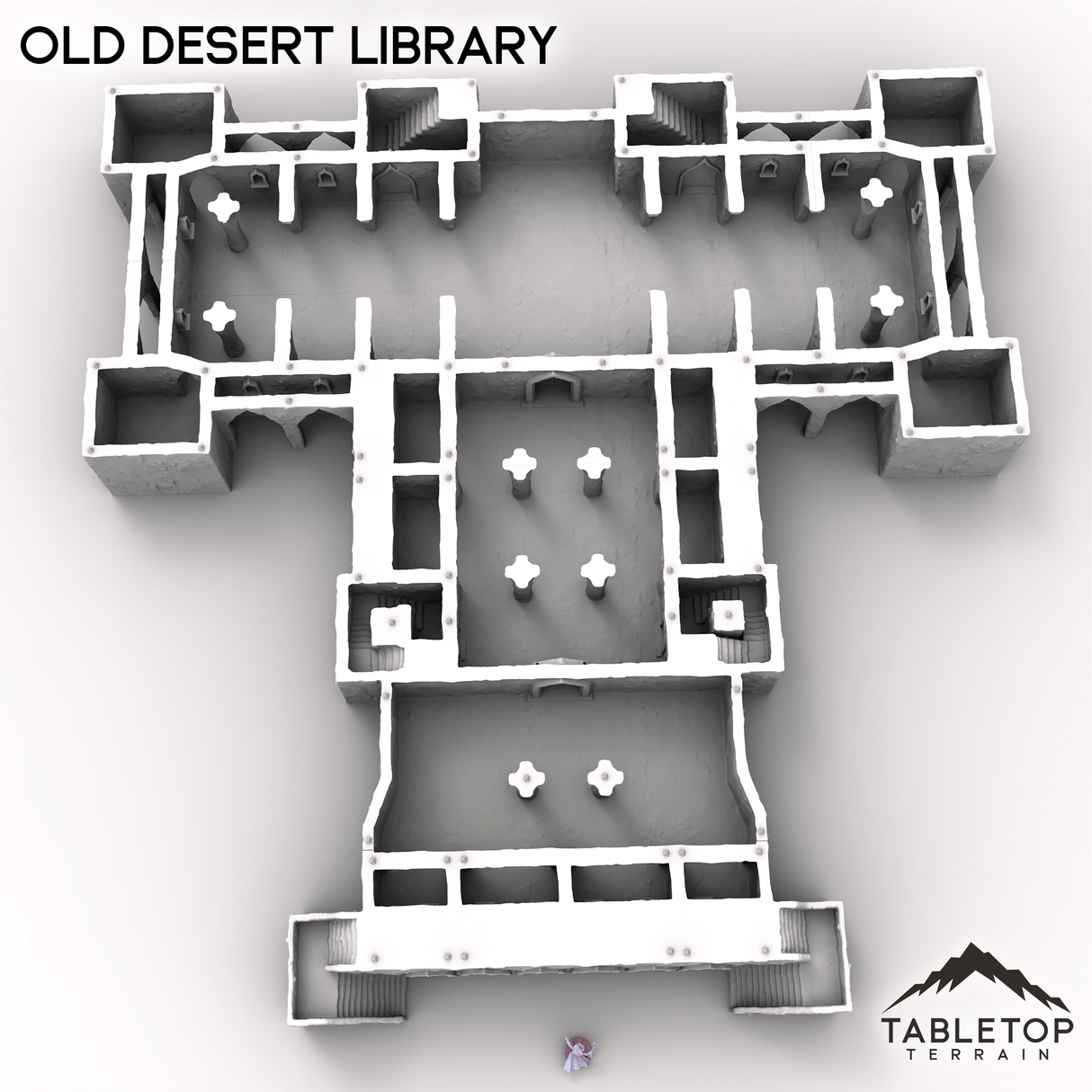 Tabletop Terrain Building Old Desert Library