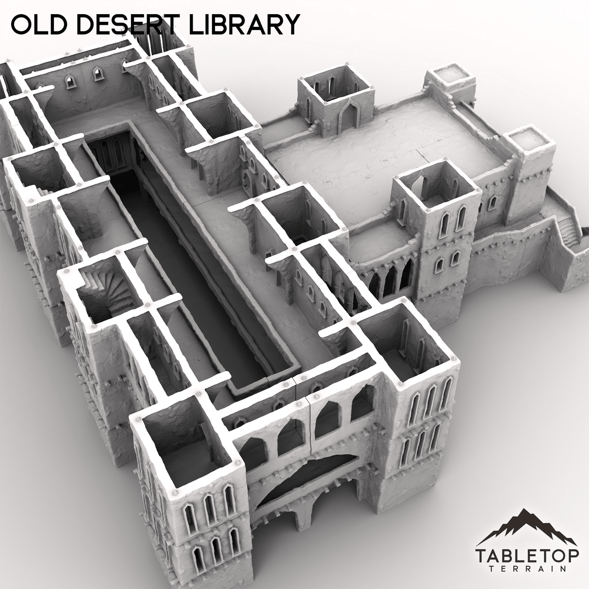 Tabletop Terrain Building Old Desert Library