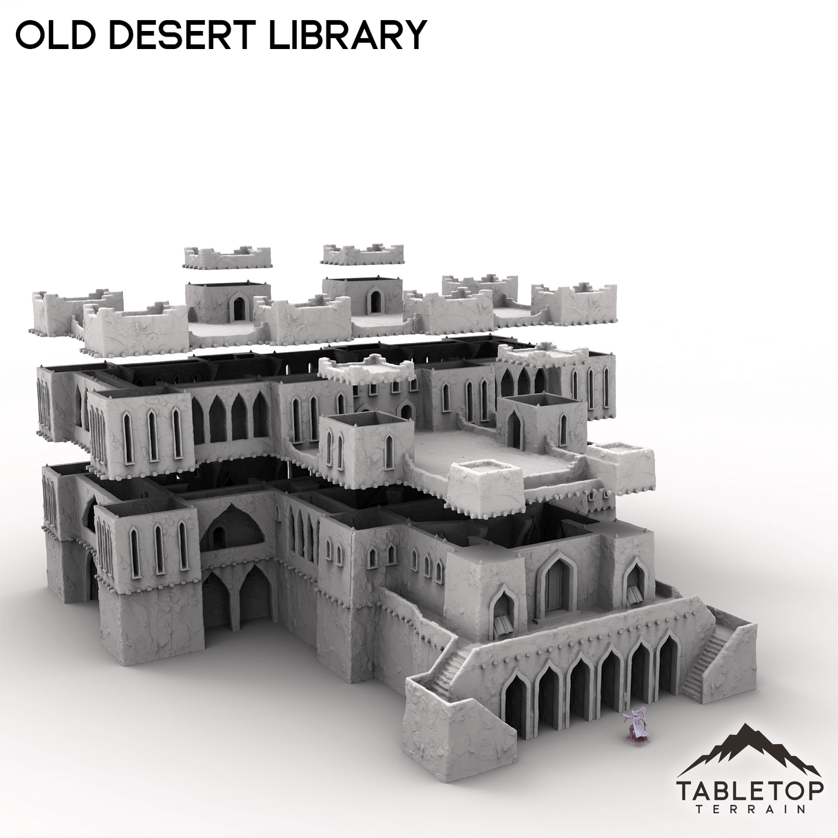 Tabletop Terrain Building Old Desert Library