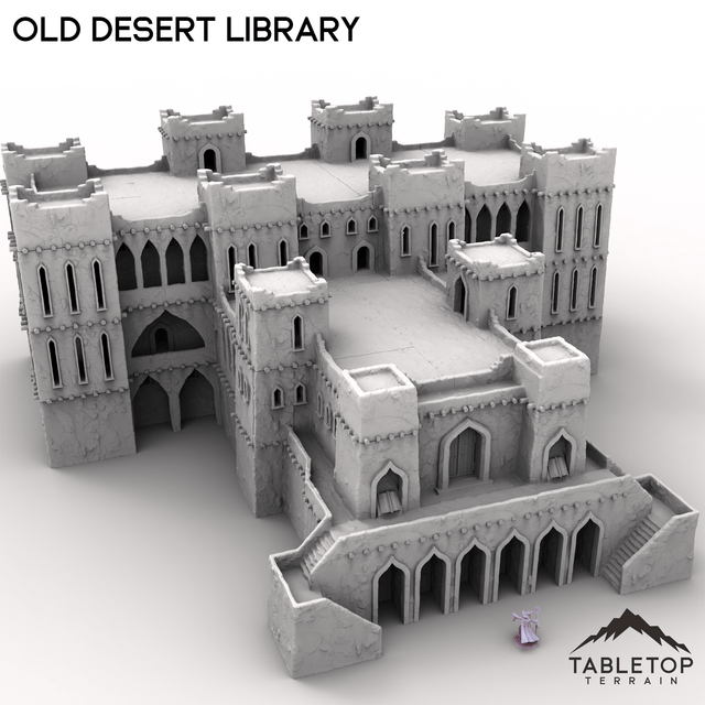 Tabletop Terrain Building Old Desert Library