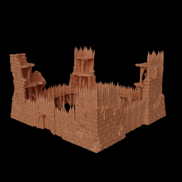 Tabletop Terrain Building Old Goblin Fort