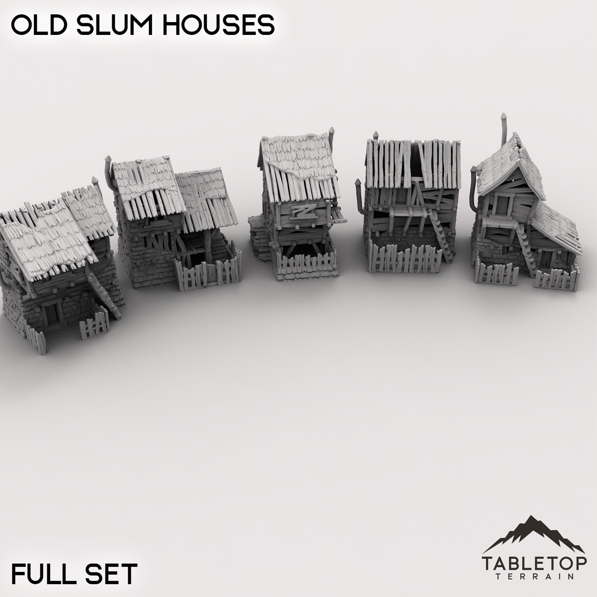 Tabletop Terrain Building Old Slum Houses