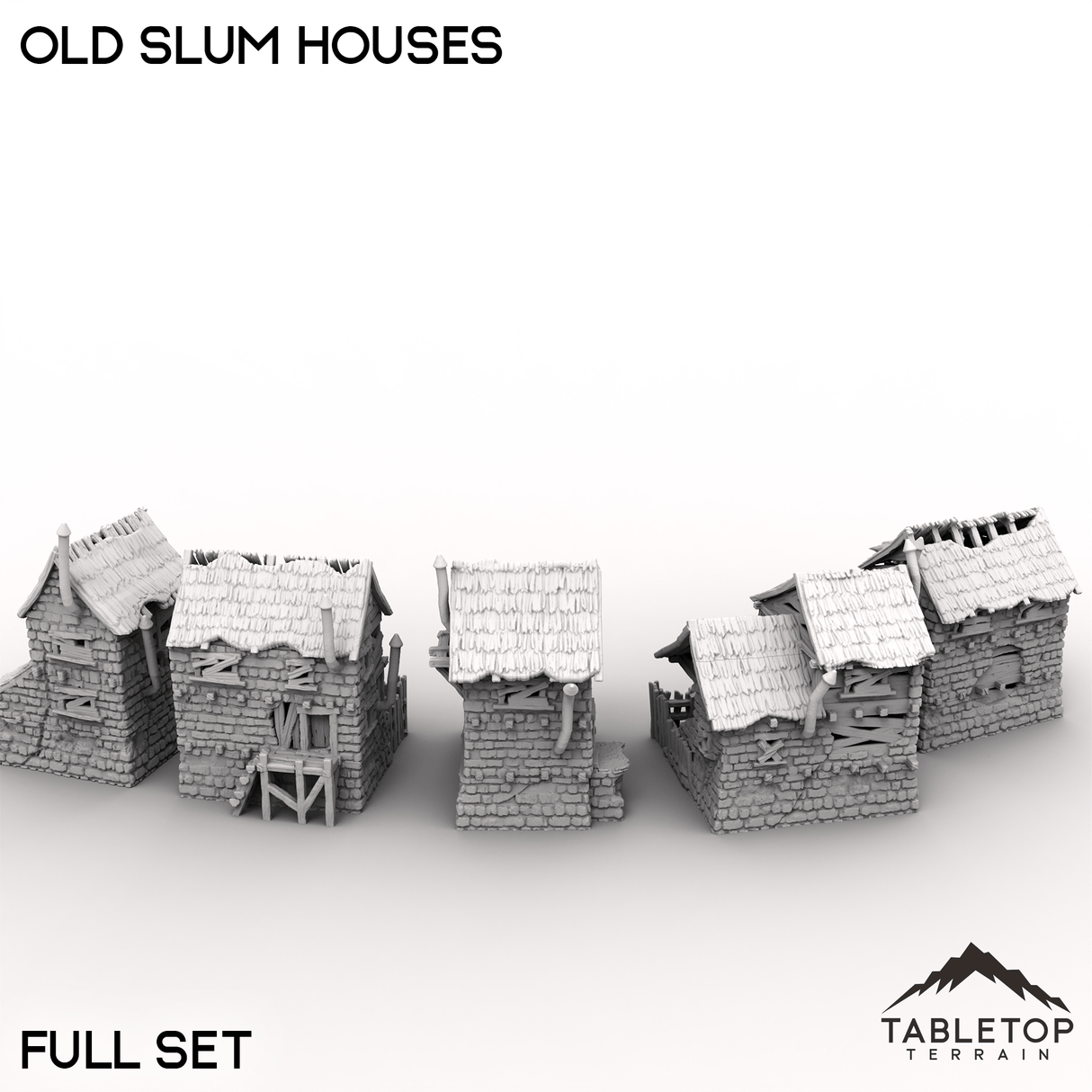 Tabletop Terrain Building Old Slum Houses
