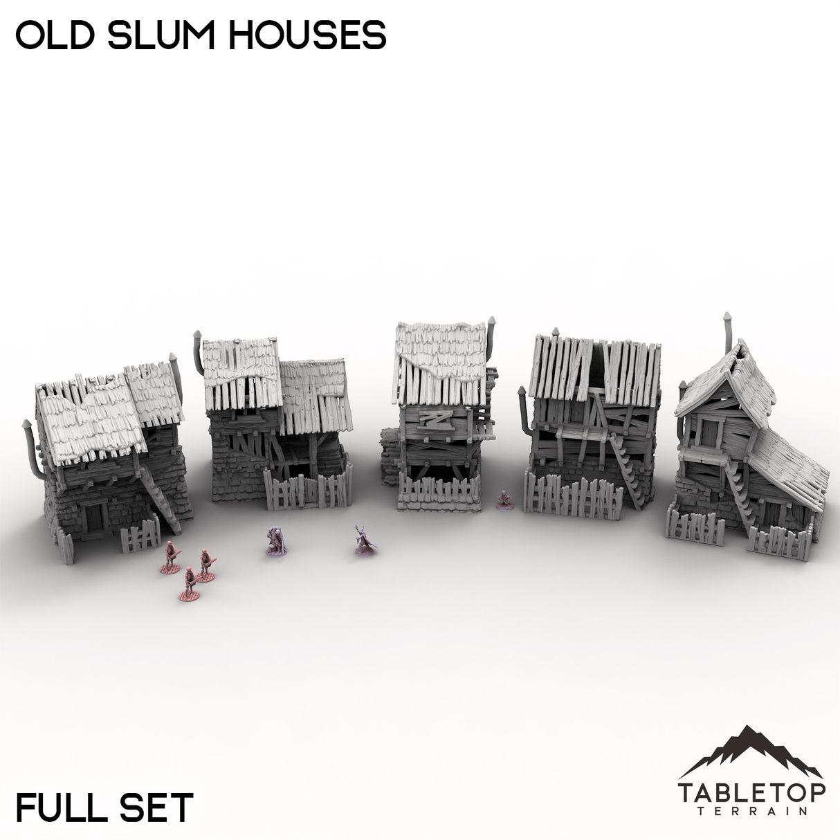 Tabletop Terrain Building Old Slum Houses