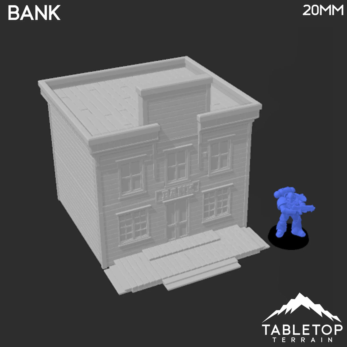 Tabletop Terrain Building Old West Bank - Wild West Building